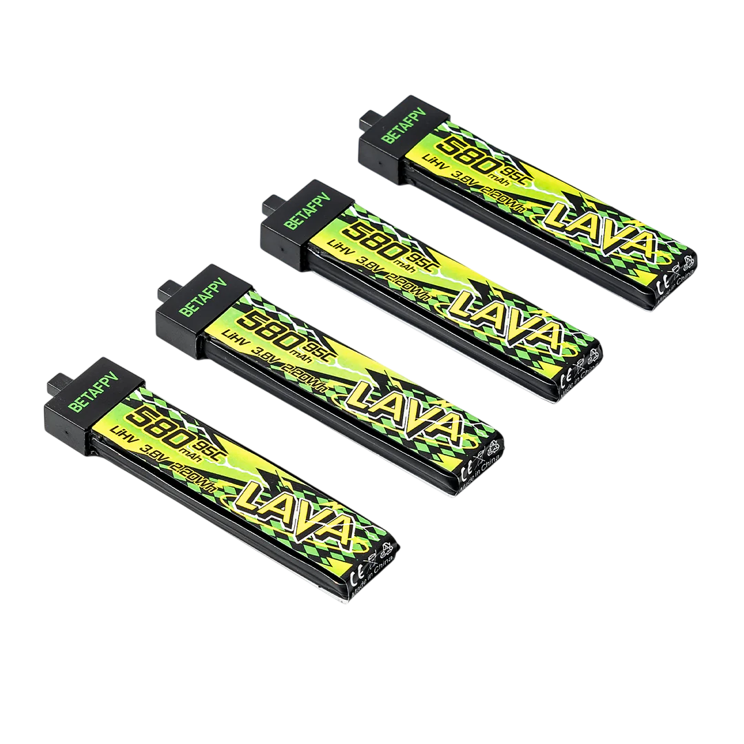 BetaFPV LAVA Series 1S Baterijos II 580mAh 95C (4 vnt.)