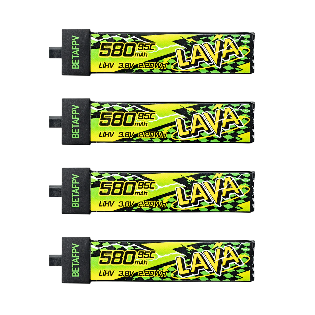 BetaFPV LAVA Series 1S Baterijos II 580mAh 95C (4 vnt.)