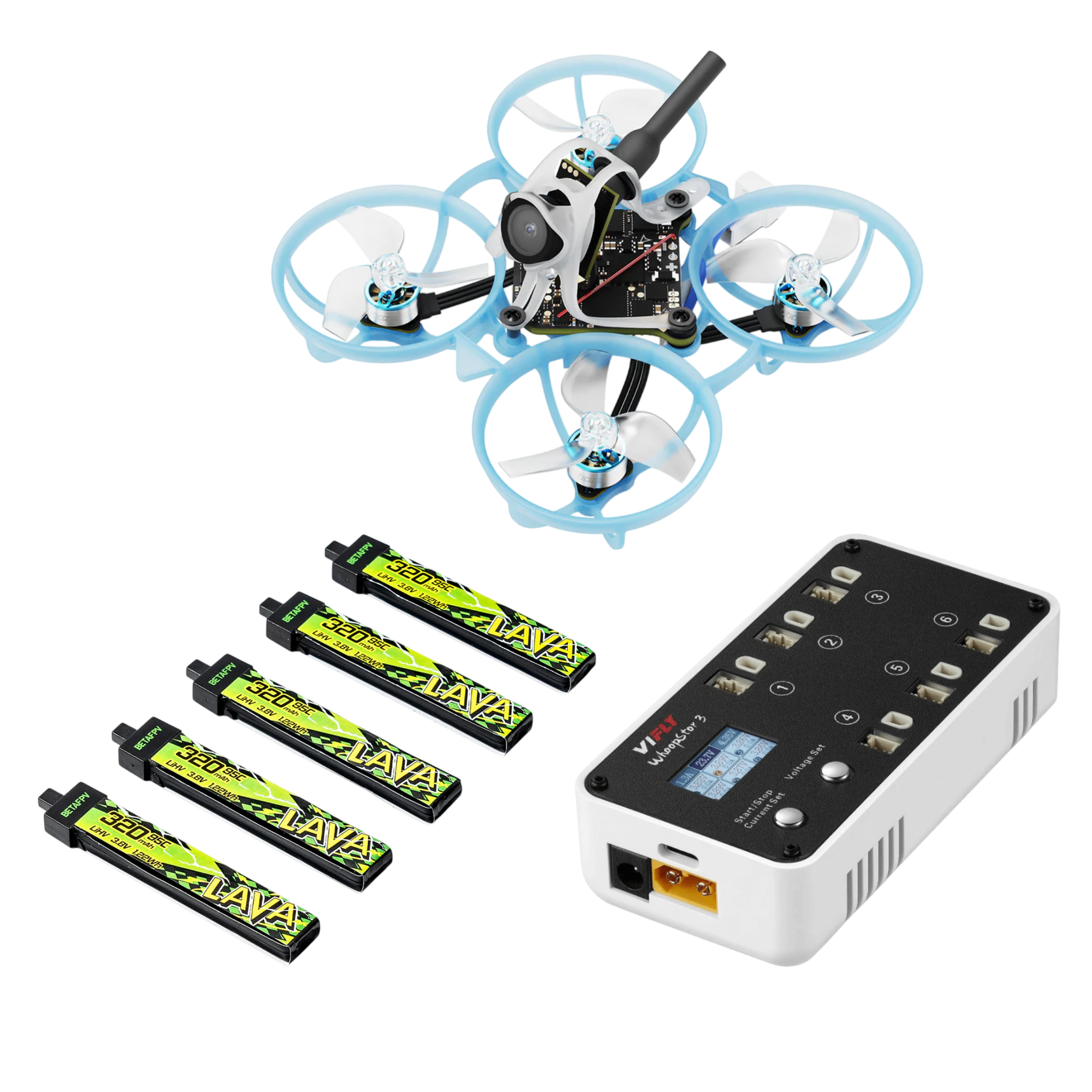 FPV dronas pradedantiesiems komplektas (BETAFPV Air65 II)